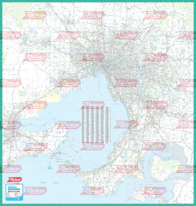 Melway Extended Greater Melbourne Wallmap