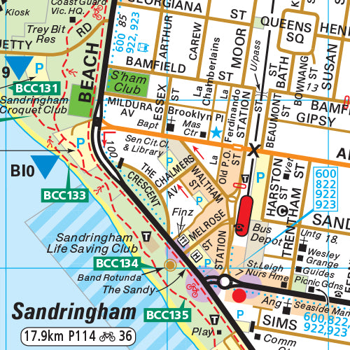 Melway Bayside Council WallMap