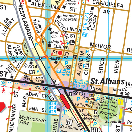 Melway Brimbank Council WallMap