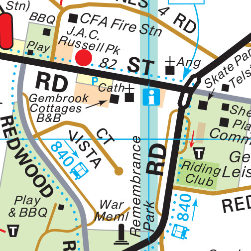 Melway Cardinia Council WallMap