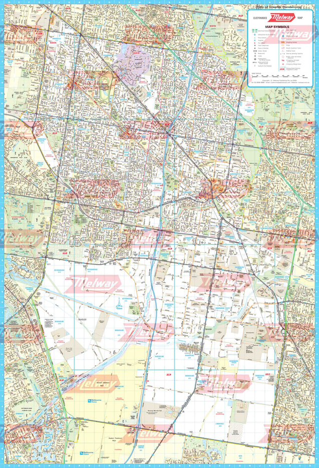 Melway Greater Dandenong Council WallMap