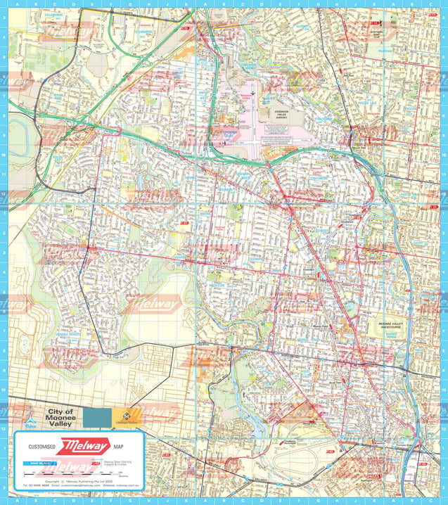 Melway Moonee Valley Council WallMap