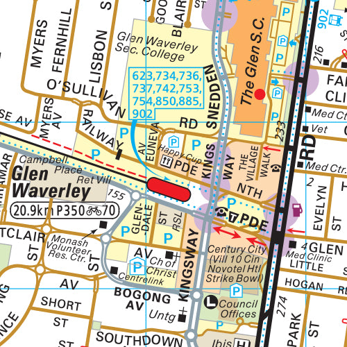 Melway Monash Council WallMap