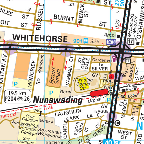 Melway Whitehorse Council WallMap