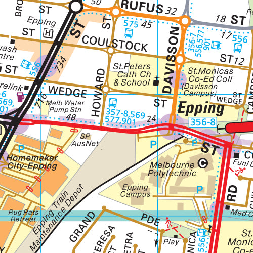 Melway Whittlesea Council WallMap