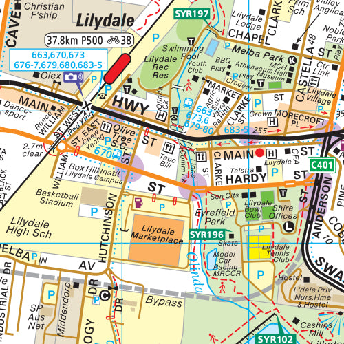 Melway Yarra Ranges Council WallMap