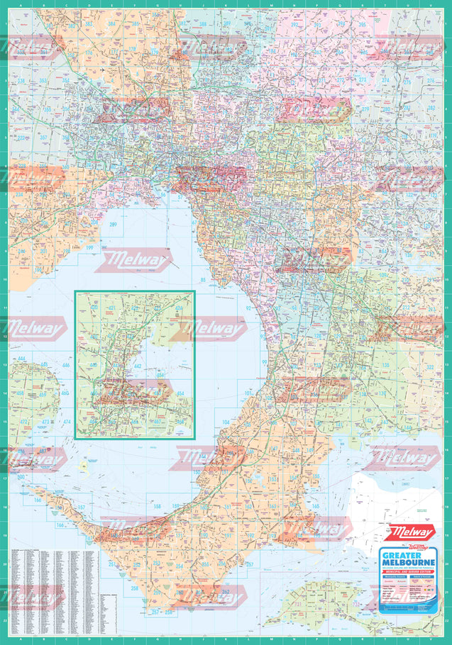 Melway Municipal WallMap - Rolled