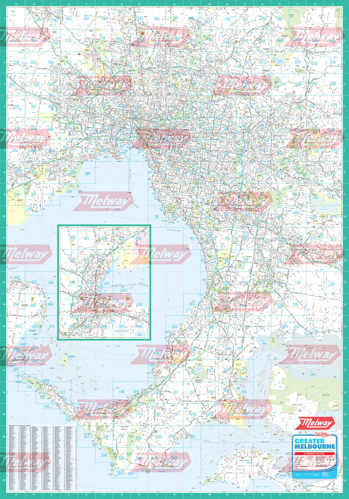 Melway Standard WallMap - Rolled - Melway Maps
