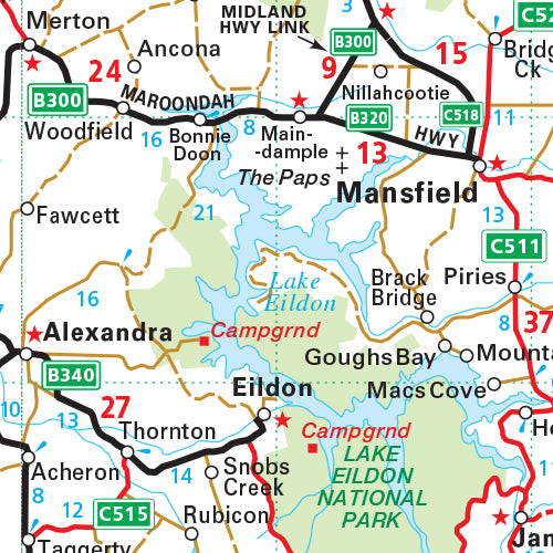 Melway Victoria LARGE SIZE WallMap -Rolled